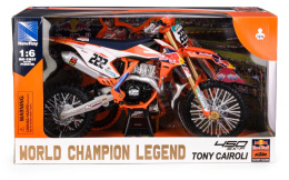1:6 KTM 450 SXF RED BULL 2018 TONY CAIROLLI
