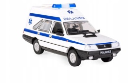 FSO Polonez Cargo Caro Ambulans Karetka PRL model 1:43 samochód pogotowie