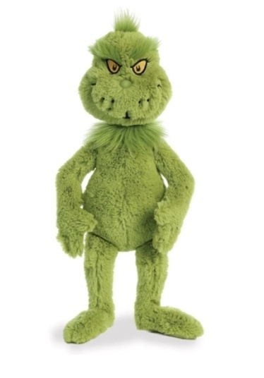 Grinch, maskotka pluszowy klasyczny zielony Grinch, 45 cm, plusz wysokiej jakości, oryginalny pluszak na licencji