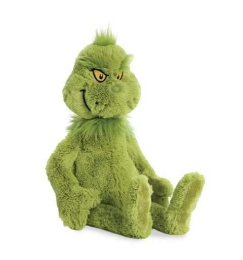 Grinch, maskotka pluszowy klasyczny zielony Grinch, 45 cm, plusz wysokiej jakości, oryginalny pluszak na licencji