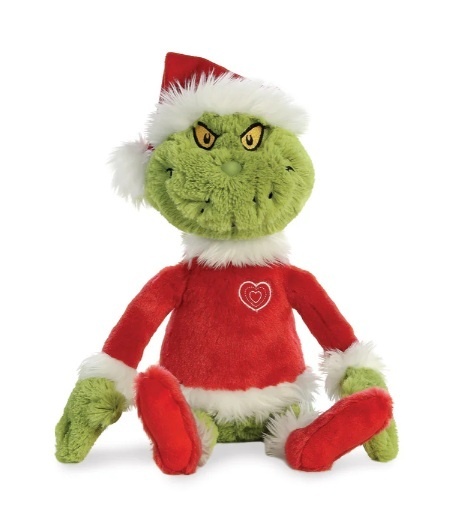 Grinch w stroju Świętego Mikołaja, wysoka jakość pluszu, oryginalny, wys. ok. 48 cm