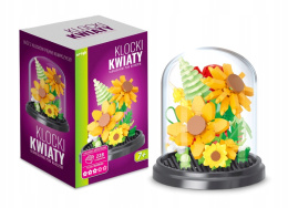KLOCKI KWIATY - SŁONECZNIKI POD KLOSZEM 228 EL.