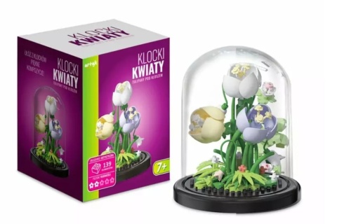 KLOCKI KWIATY - TULIPANY POD KLOSZEM 139 EL.