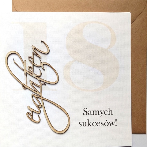 Kartka okolicznościowa Urodzinowa 18