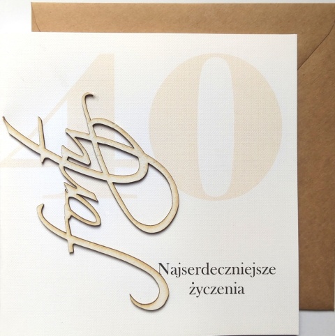 Kartka okolicznościowa Urodzinowa 40