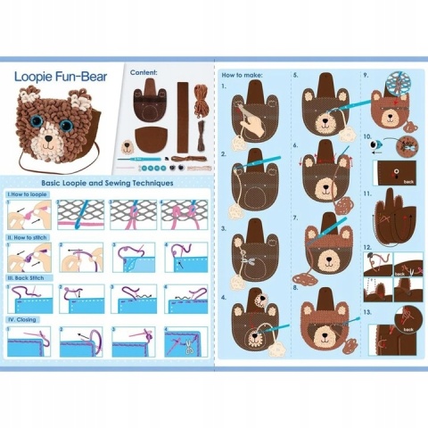 Moja pierwsza pluszowa torba - Miś