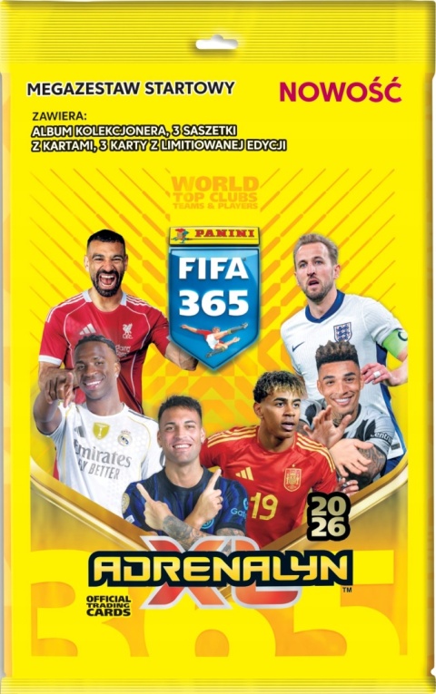 PANINI FIFA ADRENALYN XL 2026 MEGA ZESTAW STARTOWY