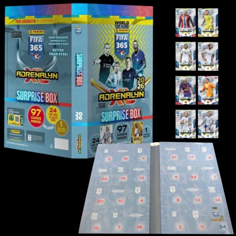 Kalendarz Adwentowy Panini Fifa Adrenalyn XL 2026 SUPRISEBOX