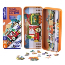 Podróżne puzzle magnetyczne - Pociągi