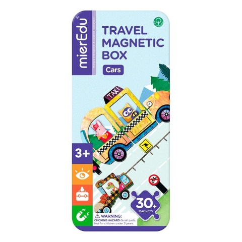 Podróżne puzzle magnetyczne - Samochody