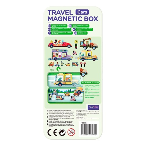 Podróżne puzzle magnetyczne - Samochody