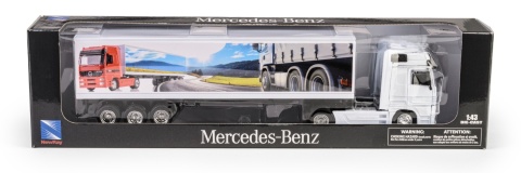 TRUCK 1:43 MAN - NACZEPA SS-15013G białe