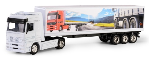 TRUCK 1:43 MAN - NACZEPA SS-15013G białe