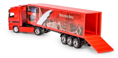 TRUCK 1:43 MAN - NACZEPA SS-15013G czerwony