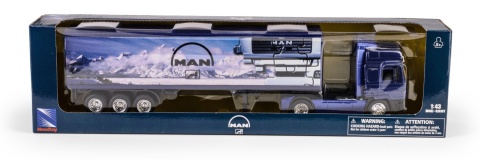 TRUCK 1:43 MAN - NACZEPA SS-15013G niebieski