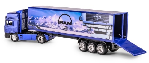 TRUCK 1:43 MAN - NACZEPA SS-15013G niebieski