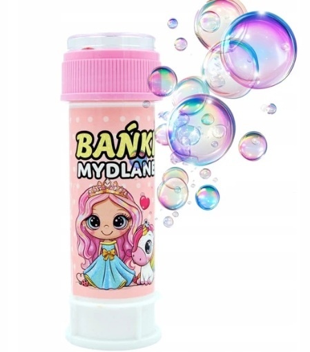 Bańki mydlane dziewczynka 60 ml 12 szt display