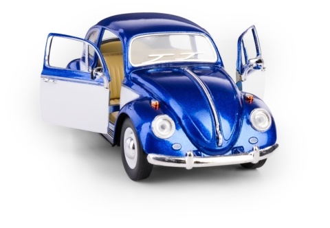 KT 7 VW CLASSICAL BEETLE 1:24 NIEBIESKO BIAŁY /KT7002WC