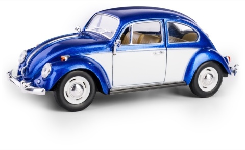 KT 7 VW CLASSICAL BEETLE 1:24 NIEBIESKO BIAŁY /KT7002WC