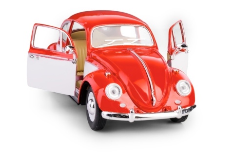 KT 7 VW CLASSICAL BEETLE 1:24 CZERWONO BIAŁY /KT7002WC