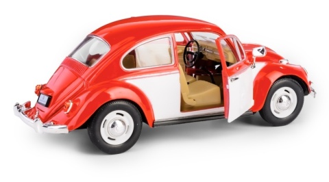 KT 7 VW CLASSICAL BEETLE 1:24 CZERWONO BIAŁY /KT7002WC