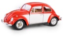 KT 7 VW CLASSICAL BEETLE 1:24 CZERWONO BIAŁY /KT7002WC