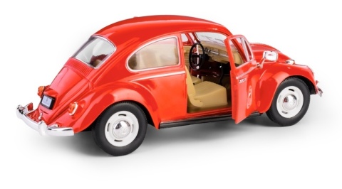 KT 7 VW CLASSICAL BEETLE 1:24 CZERWONY /KT7002W