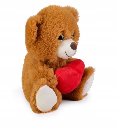 MIŚ Z SERCEM BRĄZOWY 27 CM