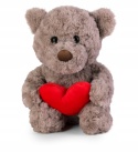 MIŚ Z SERCEM SZARY 25 CM