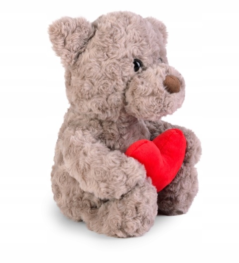 MIŚ Z SERCEM SZARY 25 CM