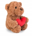 MIŚ Z SERCEM BRĄZOWY 25 CM
