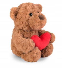 MIŚ Z SERCEM BRĄZOWY 25 CM