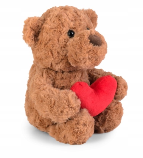 MIŚ Z SERCEM BRĄZOWY 25 CM