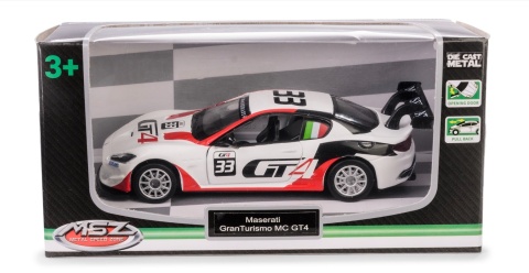 MSZ 1:43 MASERATI GRAN TURISMO MC GT4 BIAŁY 3112