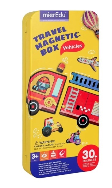 Podróżne puzzle magnetyczne - Pojazdy