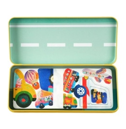 Podróżne puzzle magnetyczne - Pojazdy