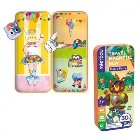 Podróżne puzzle magnetyczne - Muzyka zwierząt