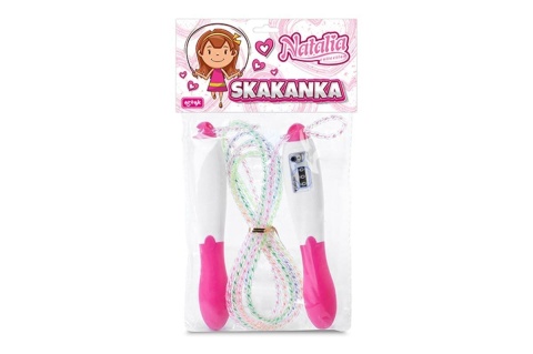 Skakanka z licznikiem Natalia różowa
