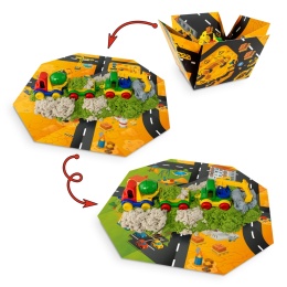 ZESTAW PIASEK DYNAMICZNY I FLUFFY – PLAC BUDOWY