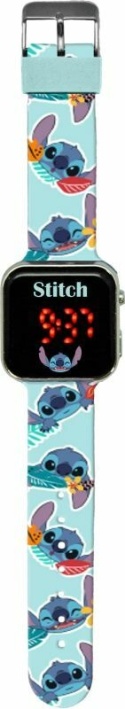 Zegarek LED z kalendarzem Stitch