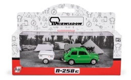 Zestaw Fiat 126p + przyczepa Niewiadów Krótka / ZIELONY