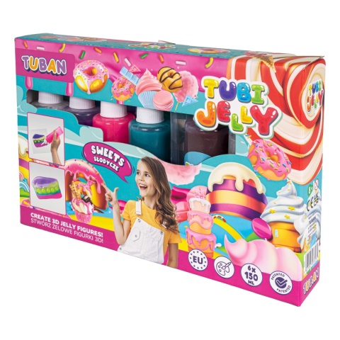 Zestaw Tubi Jelly 6 kolorów - Słodycze