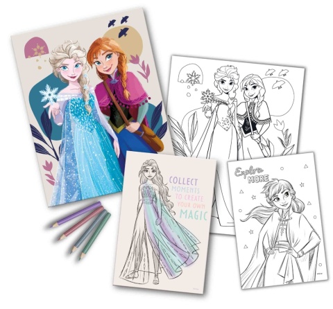 Zestaw do kolorowania Kraina Lodu